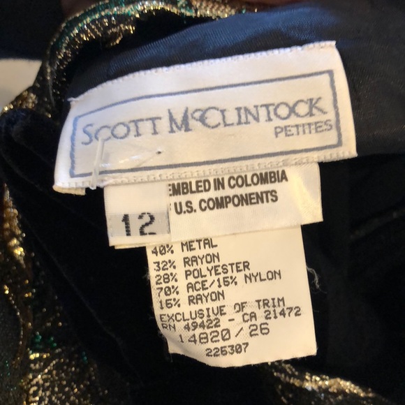 Scott McClintock Petites Velvet Dress - Picture 4 of 4